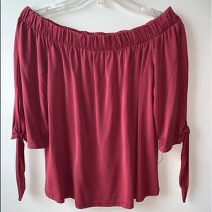 off the shoulder blouse